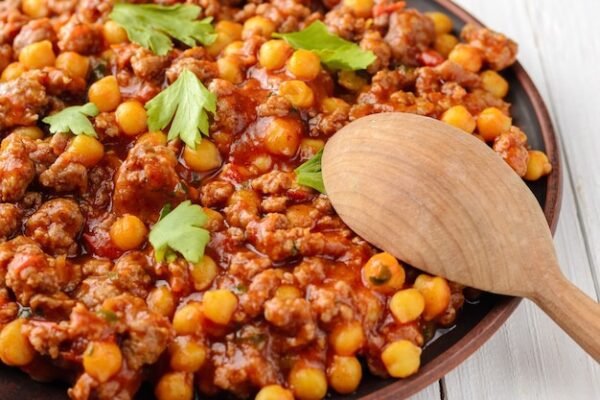 Shredded Fish Jollof Beans